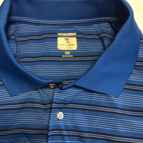 LONE CYPRESS by Pebble Beach Golf Shirt Luxury Performance XXL - Picture 4 of 8